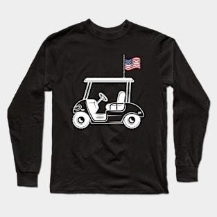 Golf Card Flag American Long Sleeve T-Shirt